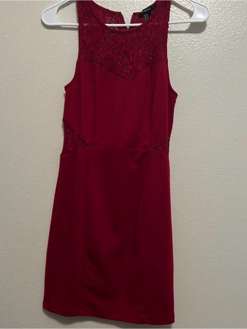 Forever 21 Red Lace Dress